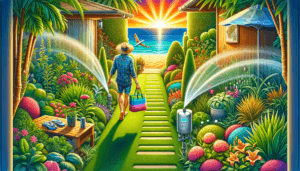 Getting the garden ready for holiday