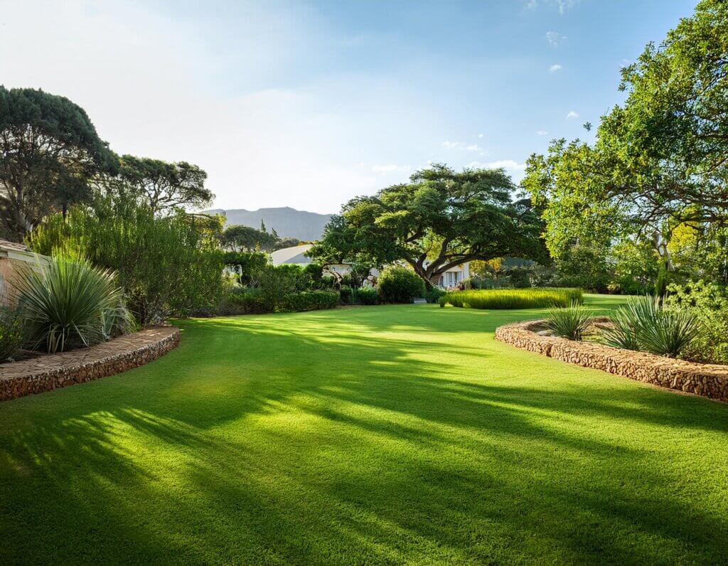 lawn fertilizer, south african green lawn.